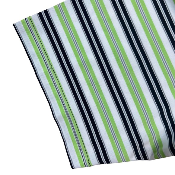 Footjoy Shirt Golf Polo Mens Size L Performance Activewear Green Athletic Fit - Picture 5 of 12